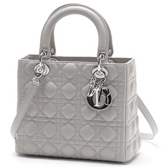 Dior クリスチャンディオール スーパーコピー ハンドバッグ LADY DIOR ライトグレー cal44551 m821 レディース